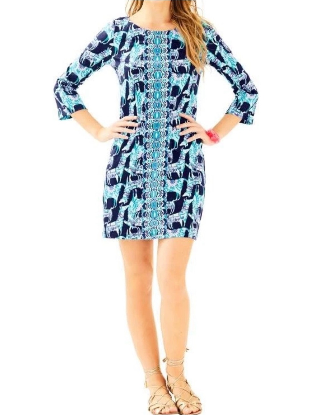 Lilly Pulitzer Bay Alpaca Dress - Size M - 100% pima cotton